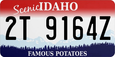 ID license plate 2T9164Z