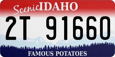 ID license plate 2T9166O