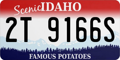 ID license plate 2T9166S