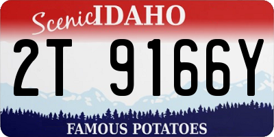 ID license plate 2T9166Y