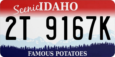 ID license plate 2T9167K