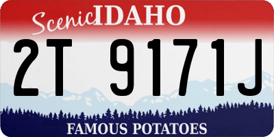 ID license plate 2T9171J
