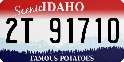 ID license plate 2T9171O