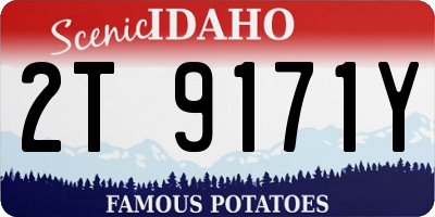 ID license plate 2T9171Y