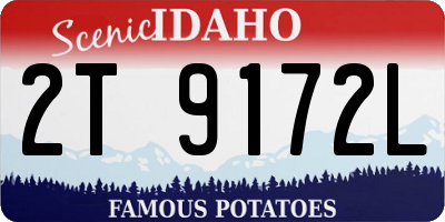 ID license plate 2T9172L