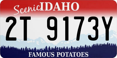ID license plate 2T9173Y