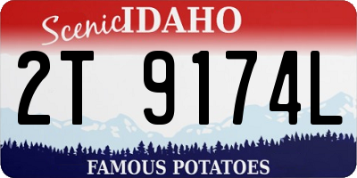 ID license plate 2T9174L