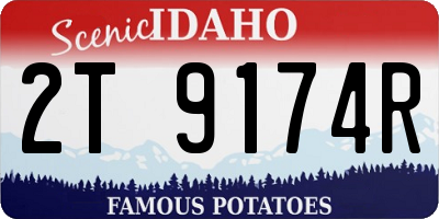 ID license plate 2T9174R