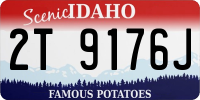 ID license plate 2T9176J