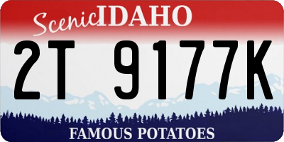 ID license plate 2T9177K