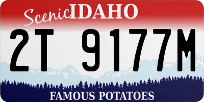 ID license plate 2T9177M