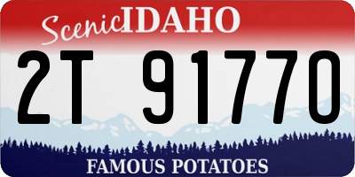 ID license plate 2T9177O