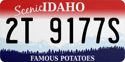ID license plate 2T9177S