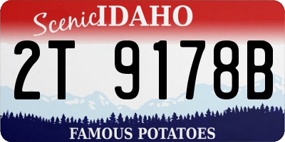 ID license plate 2T9178B