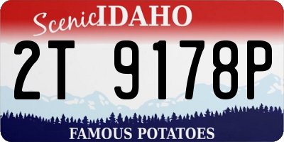 ID license plate 2T9178P