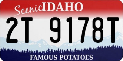 ID license plate 2T9178T