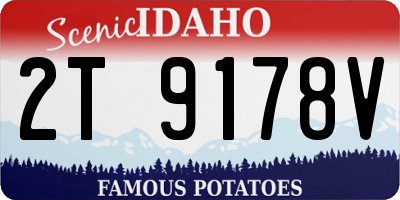 ID license plate 2T9178V