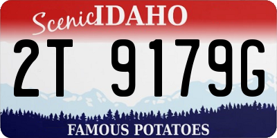 ID license plate 2T9179G