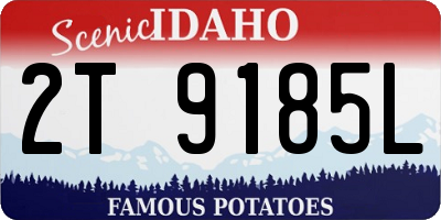 ID license plate 2T9185L