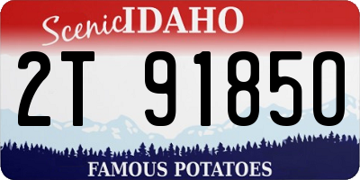 ID license plate 2T9185O