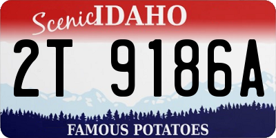ID license plate 2T9186A
