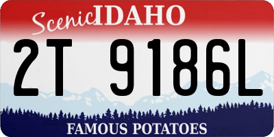 ID license plate 2T9186L