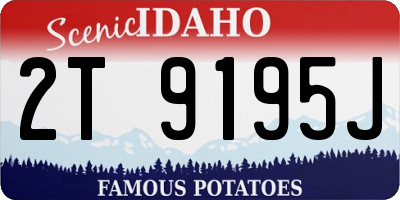 ID license plate 2T9195J