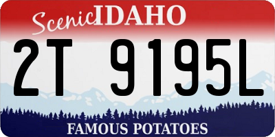 ID license plate 2T9195L