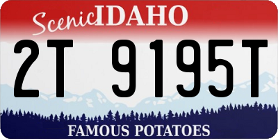 ID license plate 2T9195T