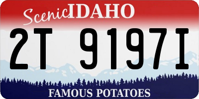 ID license plate 2T9197I