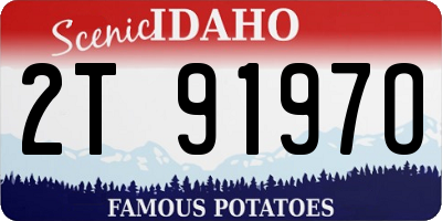 ID license plate 2T9197O