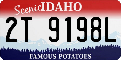 ID license plate 2T9198L