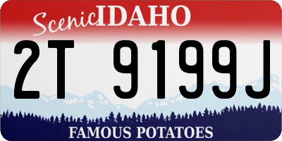 ID license plate 2T9199J