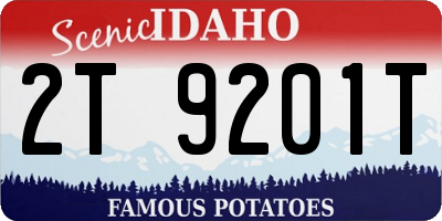 ID license plate 2T9201T