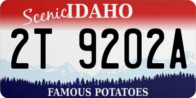 ID license plate 2T9202A