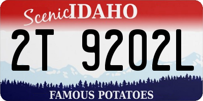 ID license plate 2T9202L