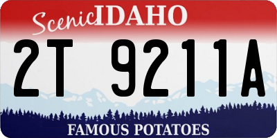 ID license plate 2T9211A