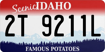 ID license plate 2T9211L
