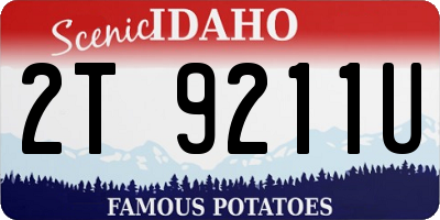 ID license plate 2T9211U