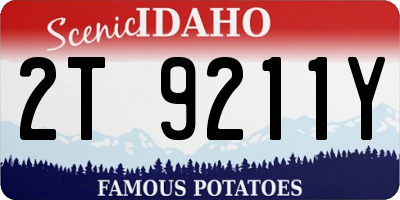 ID license plate 2T9211Y