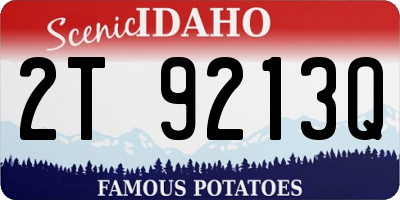 ID license plate 2T9213Q