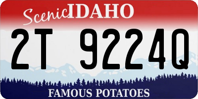ID license plate 2T9224Q