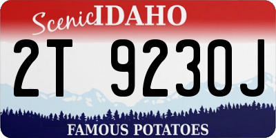ID license plate 2T9230J