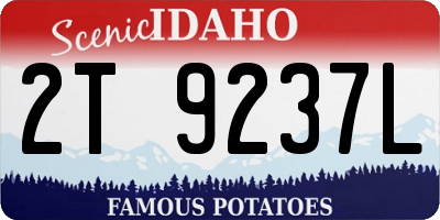 ID license plate 2T9237L