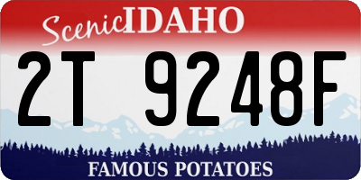 ID license plate 2T9248F