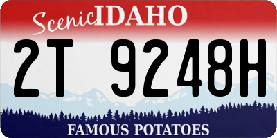 ID license plate 2T9248H