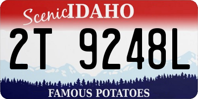 ID license plate 2T9248L