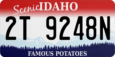 ID license plate 2T9248N