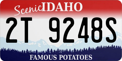 ID license plate 2T9248S