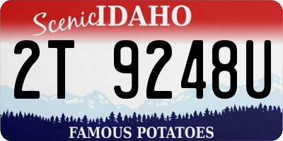 ID license plate 2T9248U